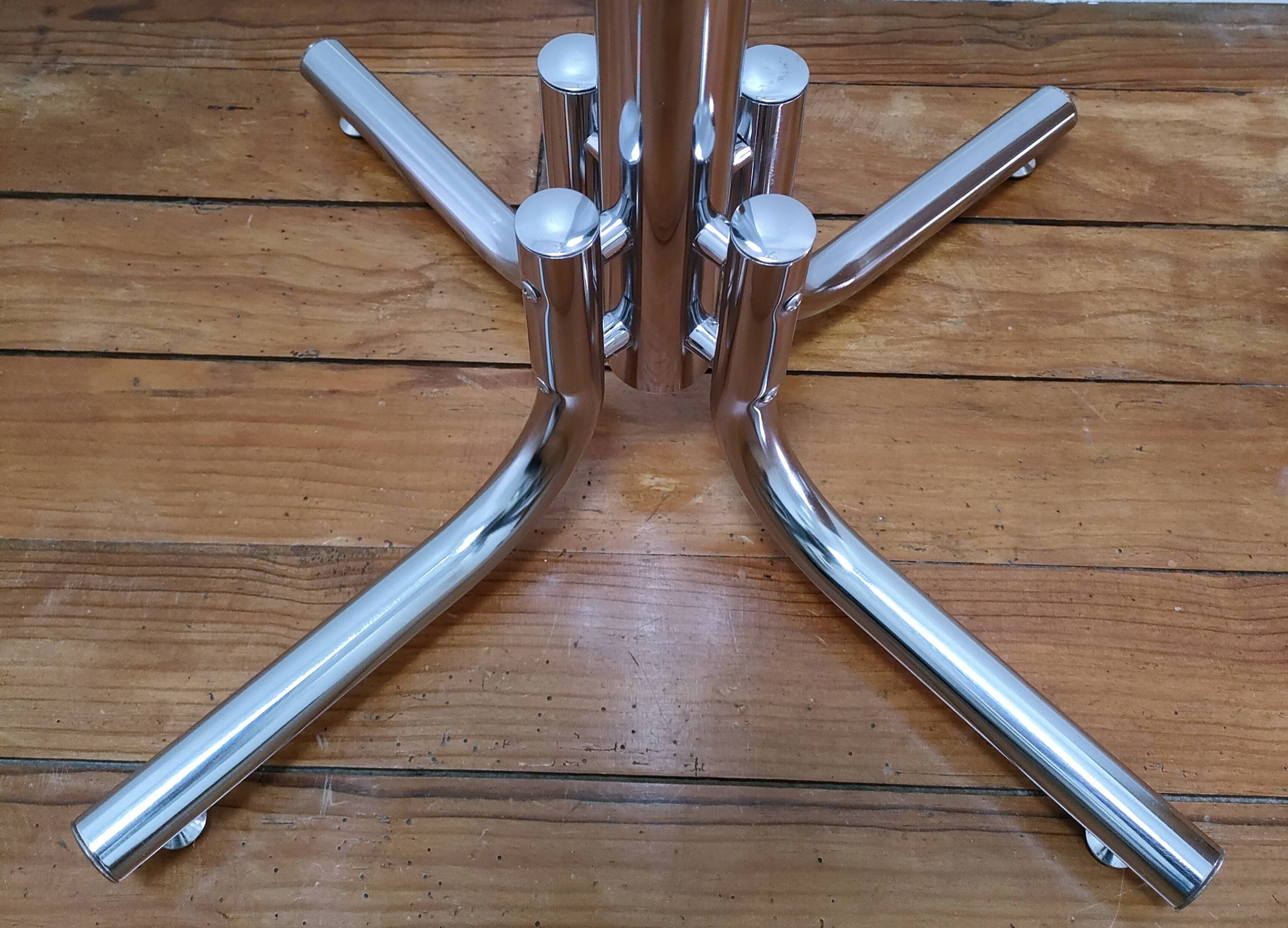 Portemanteau métal chromé design années 80