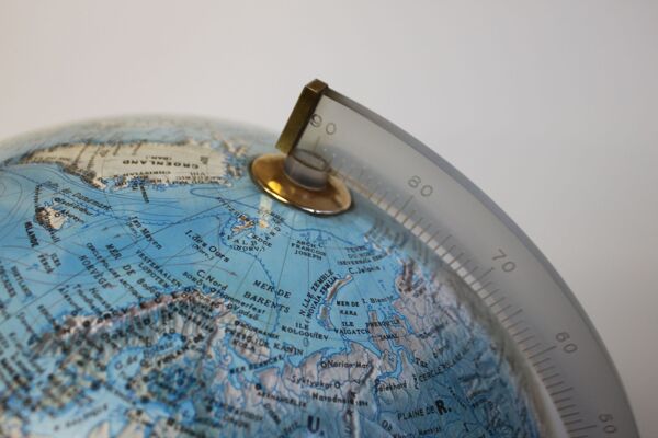 Globe terrestre lumineux 80's