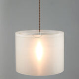 Italian vintage plexiglass pendant lamp, 80s