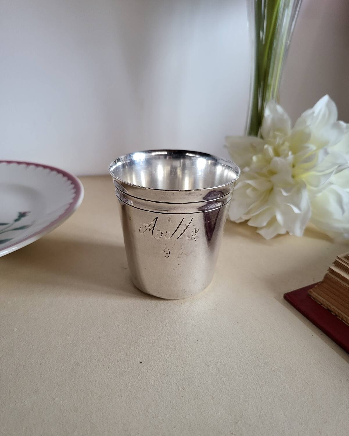 Silver-plated metal timbale BOULENGER