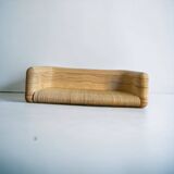 Curved wicker living seat / sofa