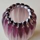 Organic floral vase. Blown glass in pink tones. Seguso Murano style