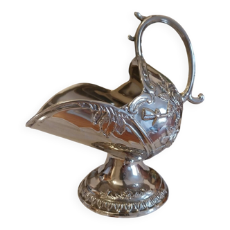 Antique silver-plated sugar bowl