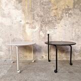 Pair of Ikea Bogen tables, 1986