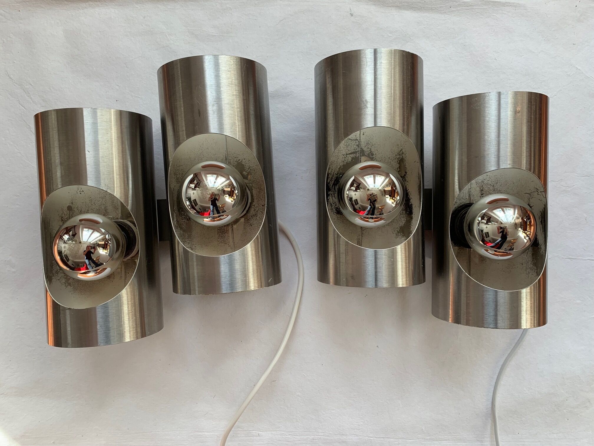 Pair of double wall lamps Oxar 70