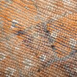 3x11 Brown & Orange Super Soft Vintage Runner Rug, 84x346Cm