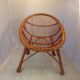 Chaise enfant en osier vintage