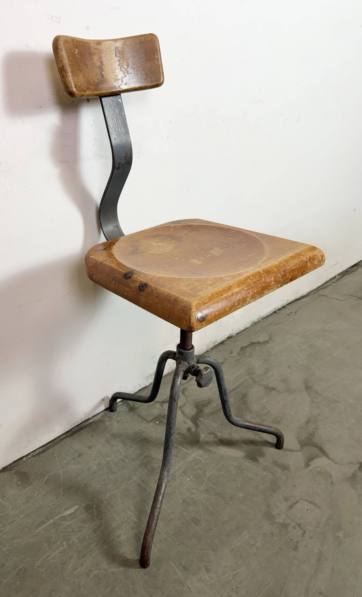 Industrial Factory Swivel Chair, 1950s