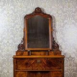 Antique Two-Part Dresser with Mirror, 1890s