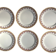 Set of 6 Flat Plates Stamped "Boch F la Louvière"