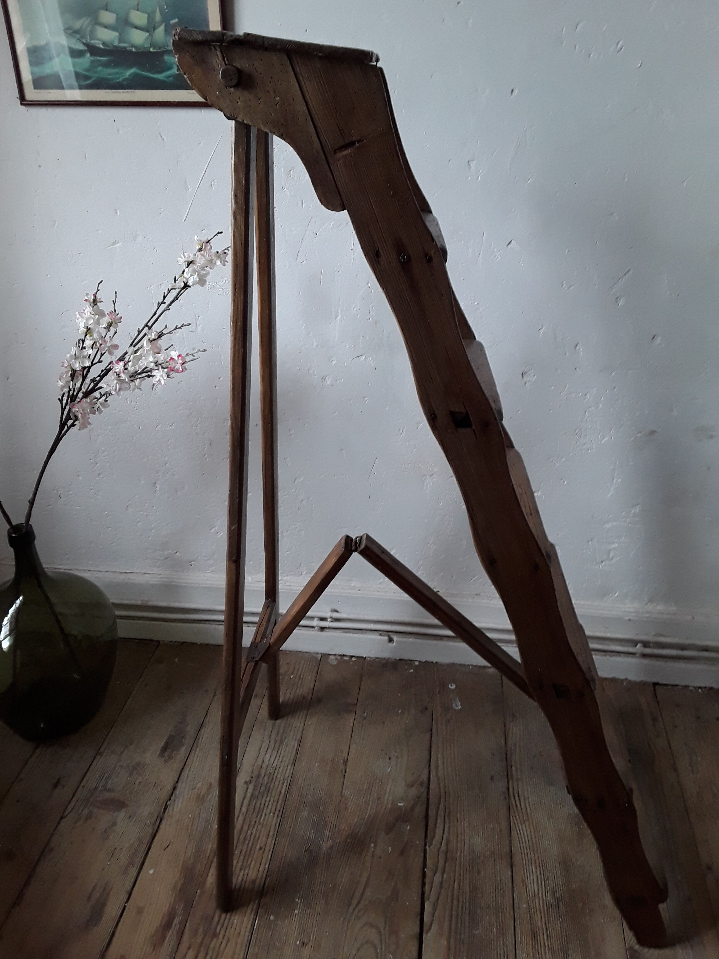 Vintage oak stepladder