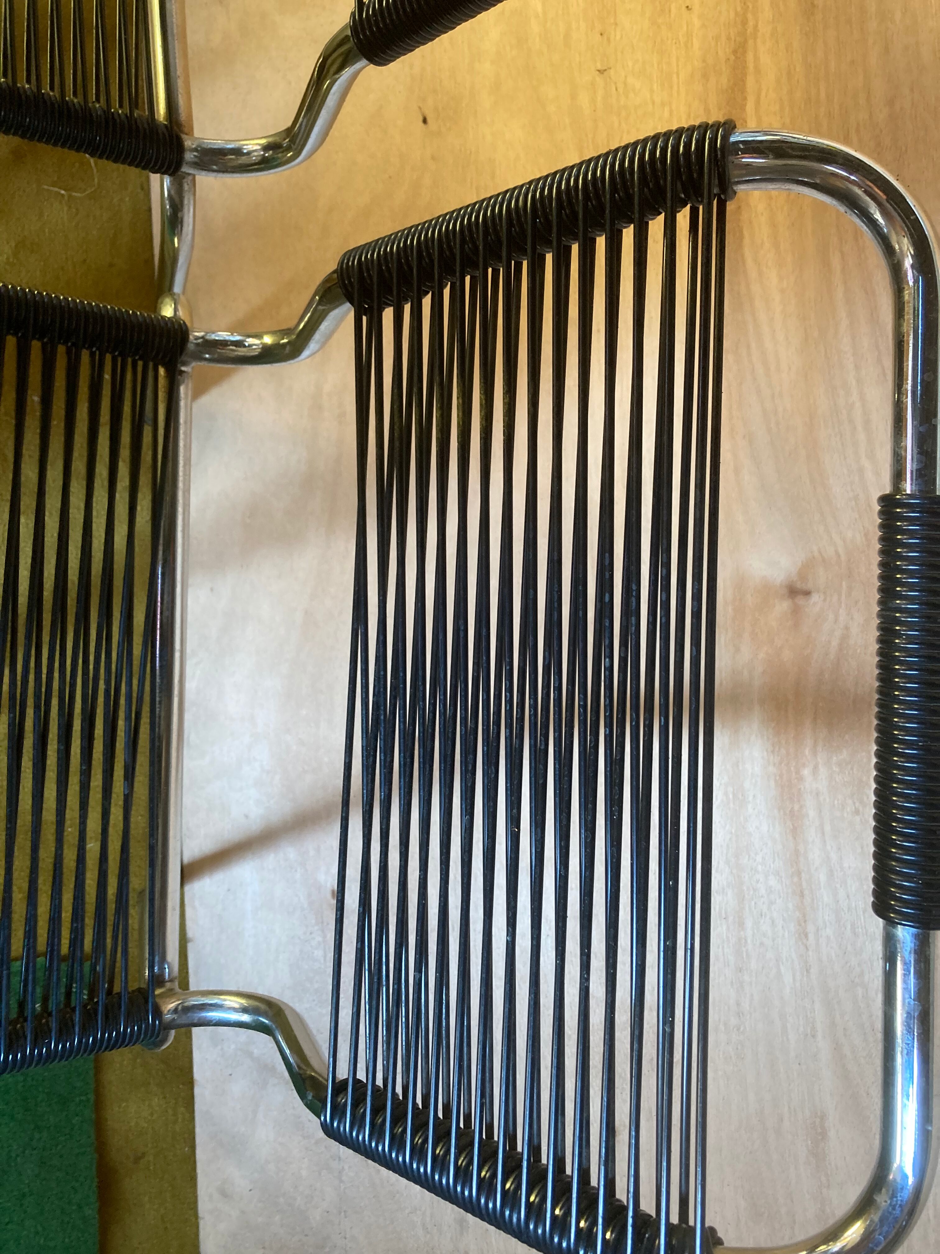 Paire de chaises scoubidou