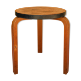 Tabouret scandinave par Alvar Aalto pour les éditions Finmar, années 30