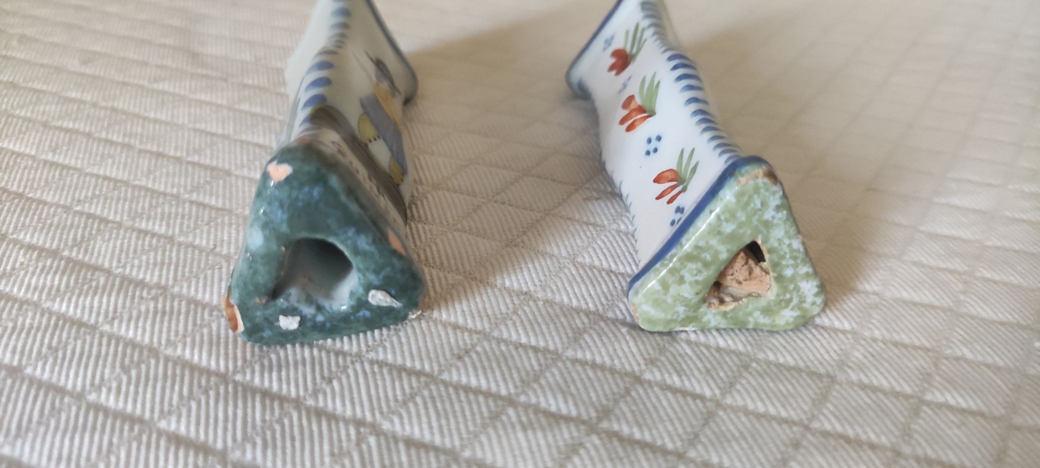 2 antique knife holders HB Quimper