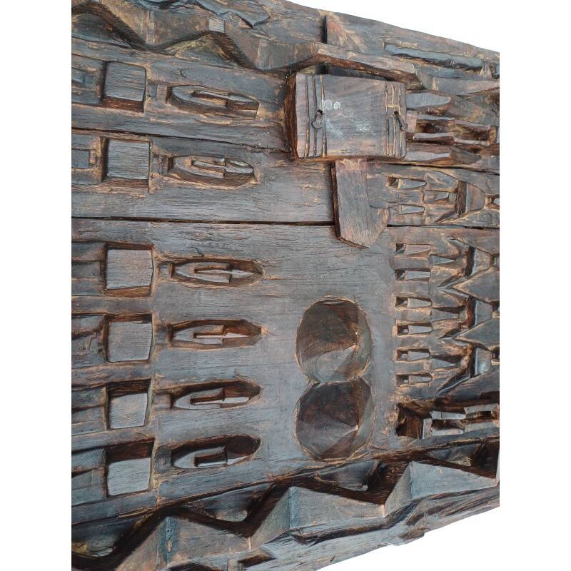 Senufo wooden African door, Ivory Coast