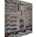 Senufo wooden African door, Ivory Coast