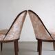 2 Art Deco mahogany curved back chairs | France | 1920s