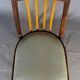 Set of 4 two-tone Thonet chairs from 1960, with grey leather seats.