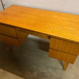 Vintage desk Scandinavian style compass feet