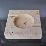 Cendrier brutaliste par Fratelli Mannelli, travertin, Italie, 1970