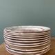 Series of 11 old flat plates Saint Clément France