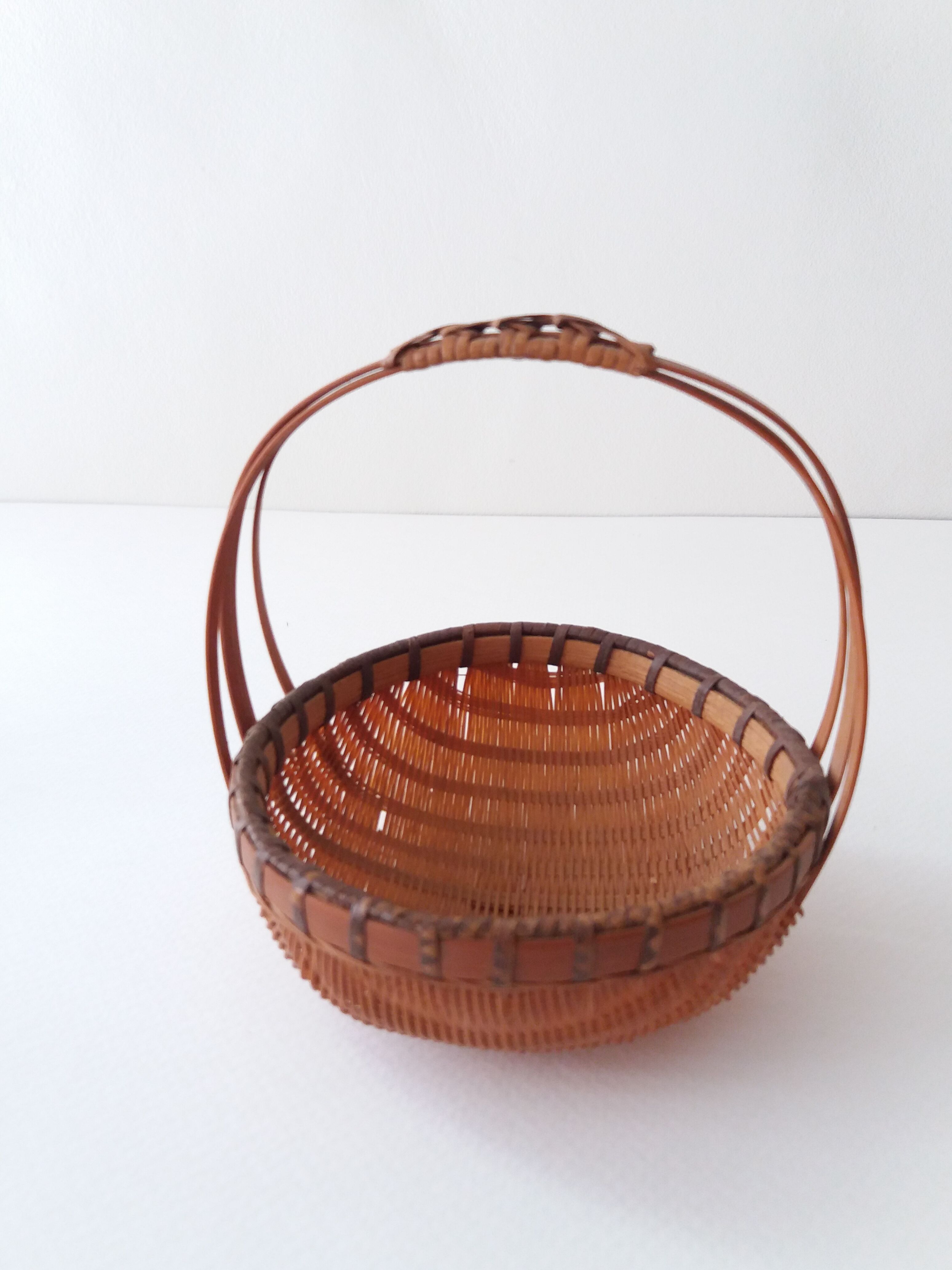Set 3 baskets rattan 60