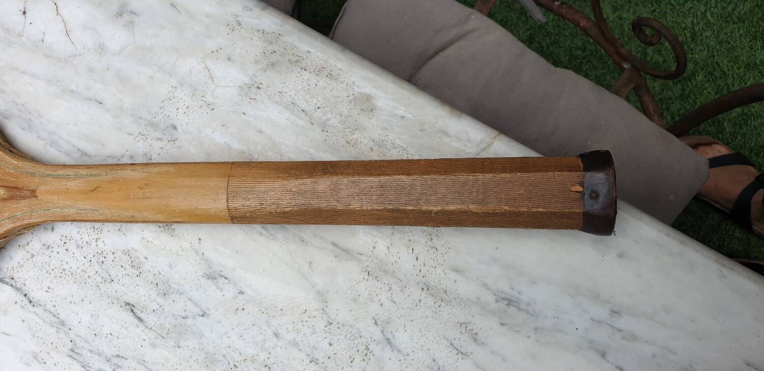 Pair of old tennis rackets circa 1930