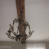 Bronze chandelier with angels