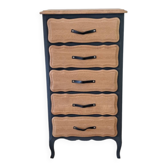 Vintage oak chiffonier