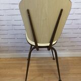 Lot of 5 beige Formica chairs