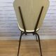 Lot de 5 chaises en formica beige