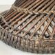 Bolster or small Diabolo stool in Rattan and Cannage