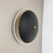 unique round metal Gino Sarfatti Style Ceiling Wall Light Flushmount Italy 1950s