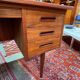 Vintage double-sided desk in teak, Scandinavian design from the 1960s.