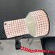 Vintage clip spotlight 1970 white red squared
