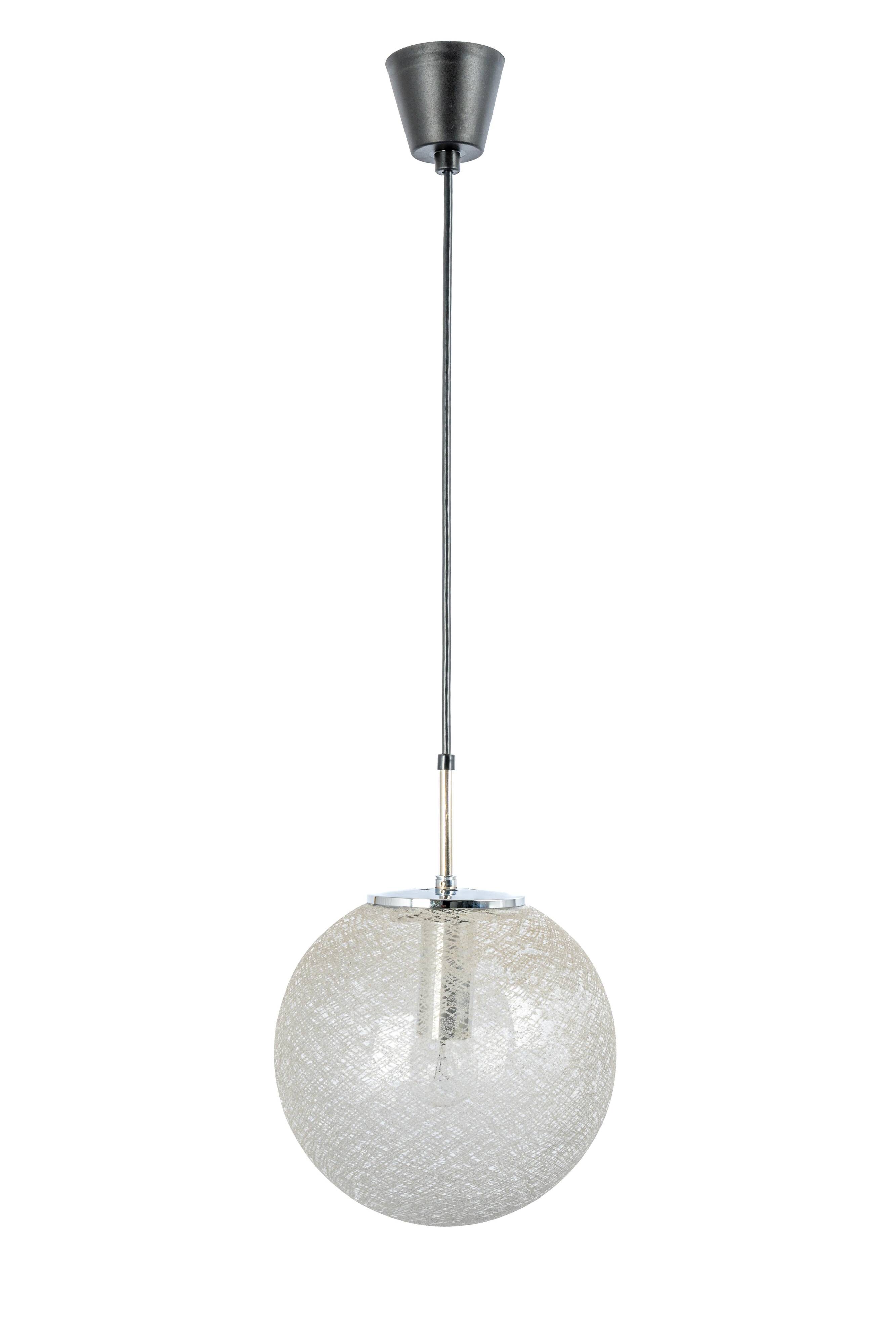 1 out of 10 Limburg Chrome with glass ball pendant, Germany, 1970s