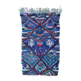 Tapis Marocain Boucherouite coloré - 74 x 129 cm