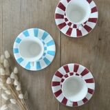 Digoin striped coffee cups