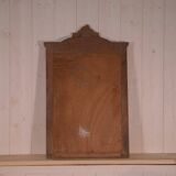 Art Deco 1930s solid oak carved mirror