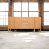 XL vintage mid-height wardrobe with brutalist accents