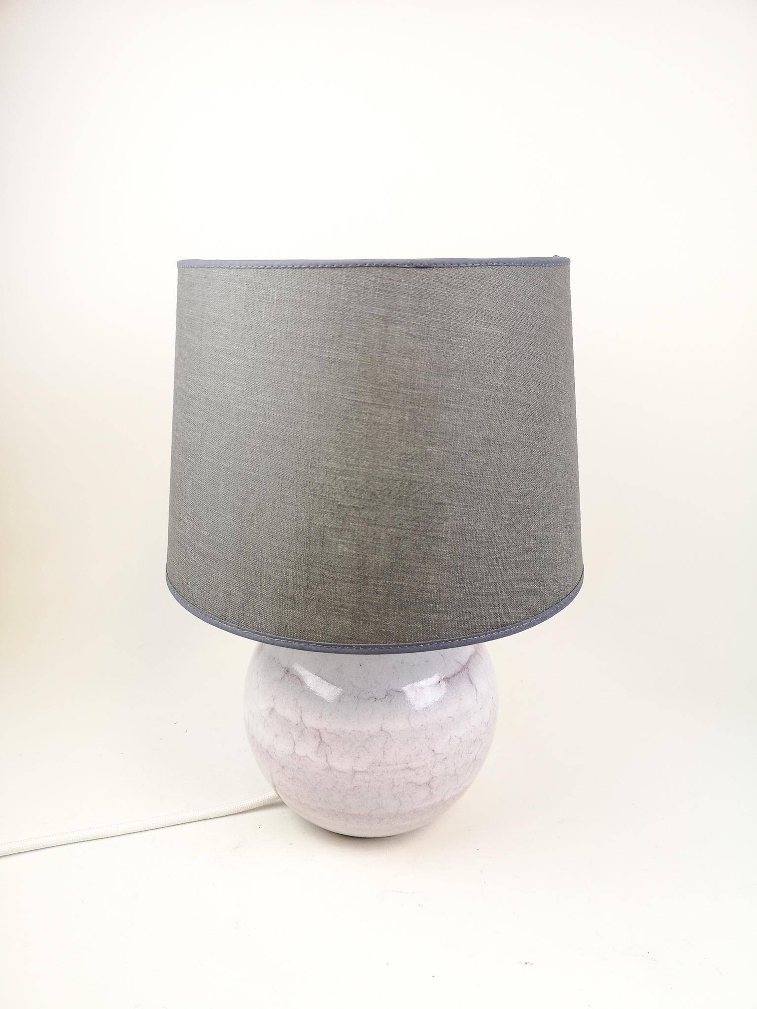 Mid-century modern ceramic table lamp by Carl-Harry Stålhane, Sweden.