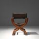 Chaise de trône néo-Renaissance antique, France, années 1890.