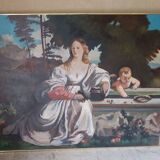 Oil on canvas inspired by the Italian Renaissance.