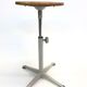 Vintage stool work tabouret by Friso Kramer Ahrend de Cirkel