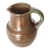 Signed stoneware pitcher