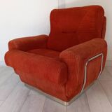 70s corduroy space age armchair