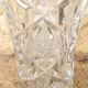 Chiseled crystal vase