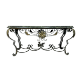Table with a beautiful marble with green sea throat