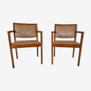 Pair of armchairs 50's
