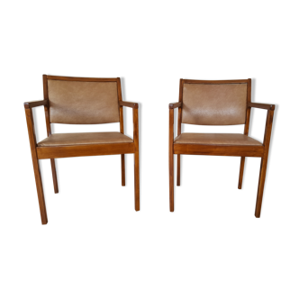 Pair of armchairs 50's